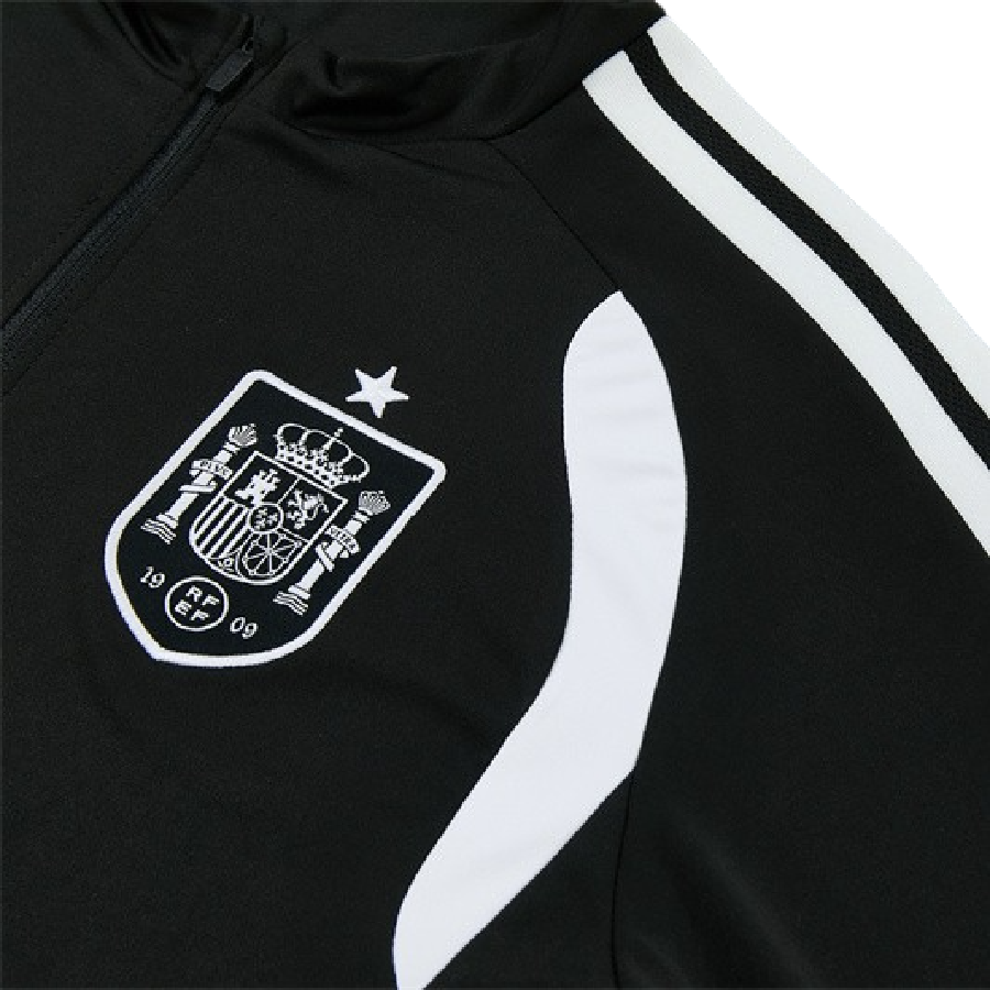 Spain Training Tracksuit Men/Kids 2026 2027 Black-League Threads